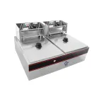 Freidora eléctrica de doble cilindro de doble tamiz (cárter de aceite grueso) - Freidora - foodmachtech